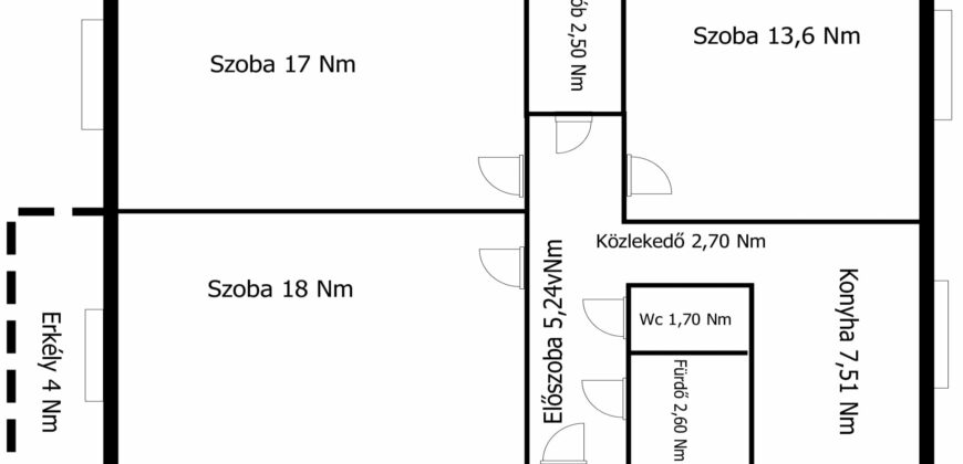 Kazincbarcikán, Csokonai utcába Eladó panel lakás